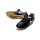 Crampon Football Cuir Nike Tiempo Legend VI FG Noir Rouge Or