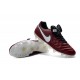 Crampon Football Cuir Nike Tiempo Legend VI FG Rouge Blanc