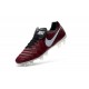 Crampon Football Cuir Nike Tiempo Legend VI FG Rouge Blanc