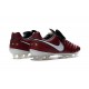 Crampon Football Cuir Nike Tiempo Legend VI FG Rouge Blanc