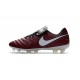 Crampon Football Cuir Nike Tiempo Legend VI FG Rouge Blanc