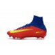 Chaussure de Foot Nike Mercurial Superfly V FG Rouge Bleu Jaune