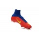 Chaussure de Foot Nike Mercurial Superfly V FG Rouge Bleu Jaune