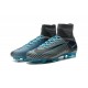 Chaussure de Foot Nike Mercurial Superfly V FG Gris Noir Bleu