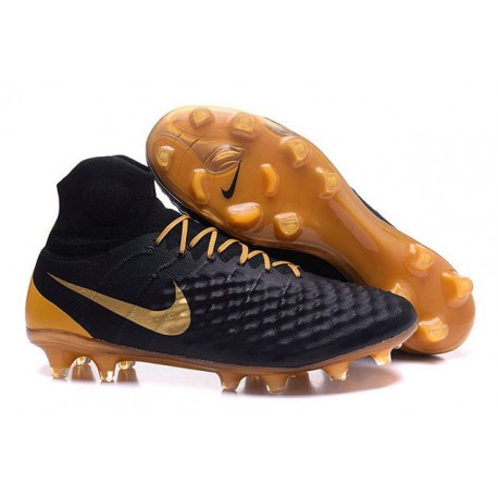 Nike Magista Obra II FG Nouveau Homme Chaussures Noir Or