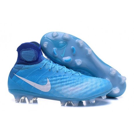 Nike Magista Obra II FG Nouveau Homme Chaussures Bleu Blanc