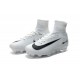 Nike Crampon Football Mercurial Superfly 5 FG Homme Blanc Noir