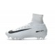 Nike Crampon Football Mercurial Superfly 5 FG Homme Blanc Noir