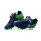 Crampon Football Cuir Nike Tiempo Legend VI FG Noir Vert