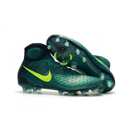 Crampons de Football Meilleurs Nike Magista Obra II FG Vert Jaune