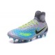 Crampons de Football Meilleurs Nike Magista Obra II FG Gris Bleu