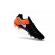 Crampon Football Cuir Nike Tiempo Legend VI FG Noir Orange Blanc