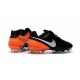 Crampon Football Cuir Nike Tiempo Legend VI FG Noir Orange Blanc