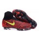 Crampons de Football Meilleurs Nike Magista Obra II FG Rouge Noir Jaune