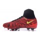 Crampons de Football Meilleurs Nike Magista Obra II FG Rouge Noir Jaune