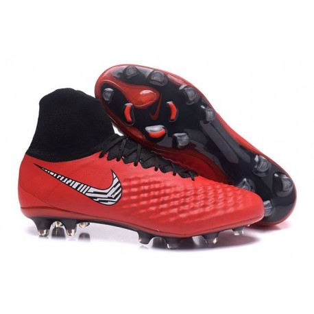 Nike Magista Obra II FG Nouveau Chaussures Foot Rouge Blanc