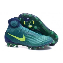 Nike Magista Obra II FG Nouveau Chaussures Foot Vert Jaune