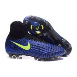 Nike Magista Obra II FG Nouveau Chaussures Foot Bleu Noir Jaune