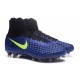 Nike Magista Obra II FG Nouveau Chaussures Foot Bleu Noir Jaune