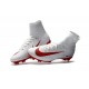 Nike Crampon Football Mercurial Superfly 5 FG Homme Blanc Rouge