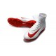 Nike Crampon Football Mercurial Superfly 5 FG Homme Blanc Rouge