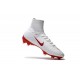 Nike Crampon Football Mercurial Superfly 5 FG Homme Blanc Rouge