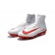 Nike Crampon Football Mercurial Superfly 5 FG Homme Blanc Rouge