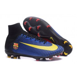 Nike Crampon Football Mercurial Superfly 5 FG Barcelona FC Bleu