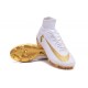 Nike Mercurial Superfly V FG Chaussure de Foot Real Madrid FC Blanc Or