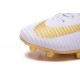 Nike Mercurial Superfly V FG Chaussure de Foot Real Madrid FC Blanc Or
