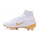 Nike Mercurial Superfly V FG Chaussure de Foot Real Madrid FC Blanc Or