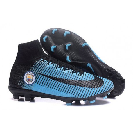 Nike Mercurial Superfly V FG Chaussure de Foot Manchester City FC Bleu