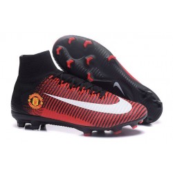 Nike Mercurial Superfly V FG Chaussure de Foot Manchester United FC Rouge