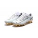 Nike Mercurial Vapor Vitórias XI CR7 FG ACC Chaussures Foot Blanc Or