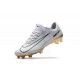 Nike Mercurial Vapor Vitórias XI CR7 FG ACC Chaussures Foot Blanc Or