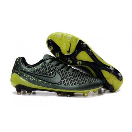 Nike Magista Opus FG Chaussure de Football Homme Vert Noir