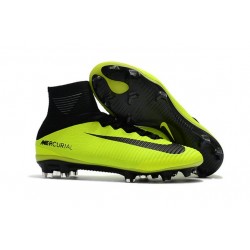 Nike Mercurial Superfly V FG Chaussure de Foot Volt Noir