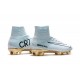 Nike Mercurial Superfly V CR7 Vitórias FG Chaussure de Foot Blanc Or