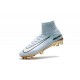 Nike Mercurial Superfly V CR7 Vitórias FG Chaussure de Foot Blanc Or