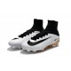 Nouveaux Crampons Football Nike Mercurial Superfly 5 FG ACC Blanc Or Noir