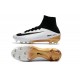 Nouveaux Crampons Football Nike Mercurial Superfly 5 FG ACC Blanc Or Noir