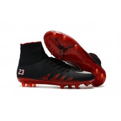 Crampon de Foot Neymar Jordan Nike HyperVenom Phantom II FG Noir Rouge