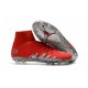 Crampon de Foot Neymar Jordan NJR Nike HyperVenom Phantom II FG Rouge Argent