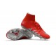 Crampon de Foot Neymar Jordan NJR Nike HyperVenom Phantom II FG Rouge Argent