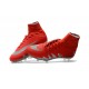 Crampon de Foot Neymar Jordan NJR Nike HyperVenom Phantom II FG Rouge Argent