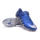 Nike Hypervenom Phinish FG Chaussures Football Neymar Jordan Bleu Argent