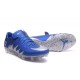 Nike Hypervenom Phinish FG Chaussures Football Neymar Jordan Bleu Argent