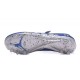 Nike Hypervenom Phinish FG Chaussures Football Neymar Jordan Bleu Argent