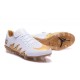 Nike Hypervenom Phinish FG Chaussures Football Neymar JR Blanc Or