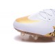 Nike Hypervenom Phinish FG Chaussures Football Neymar JR Blanc Or